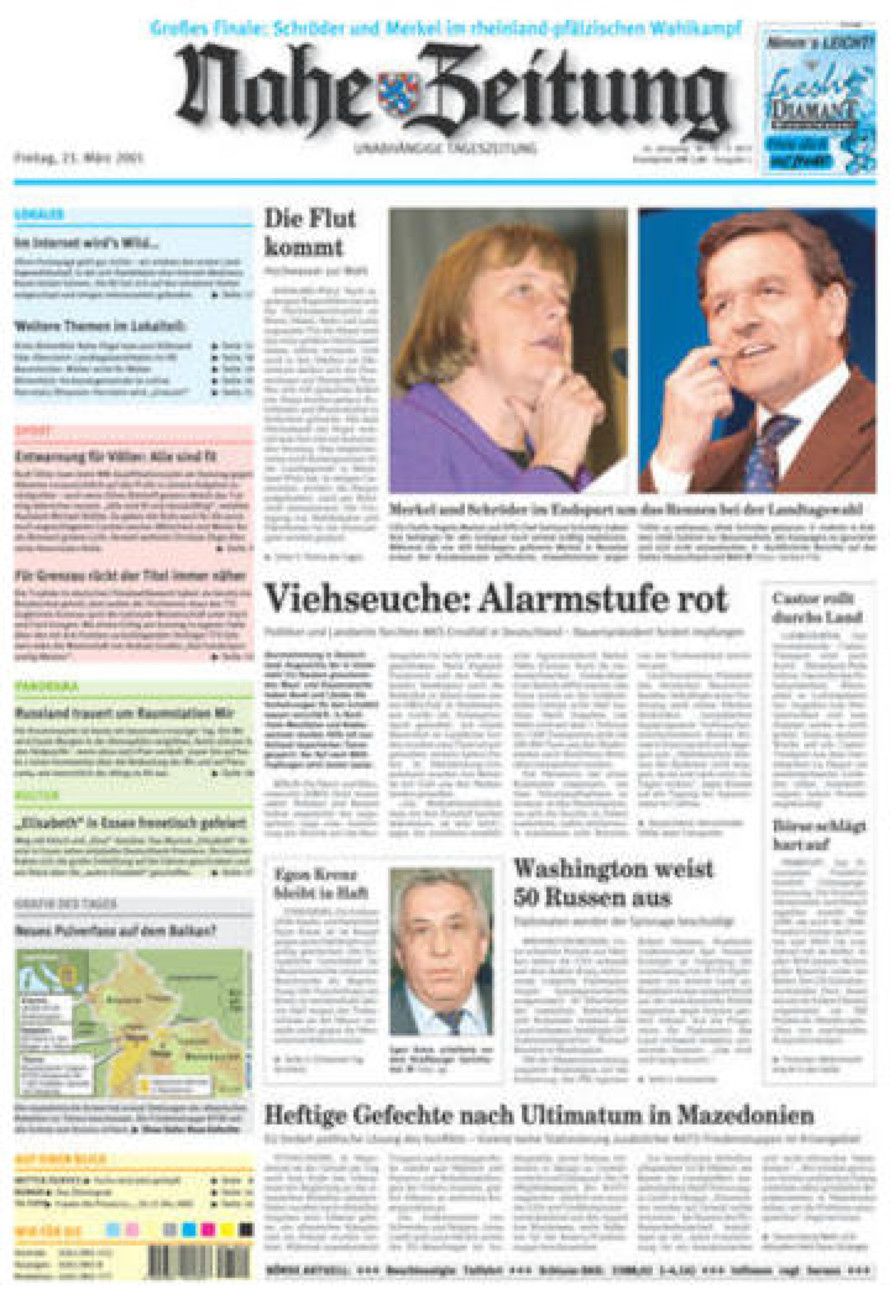 Nahe-Zeitung vom Freitag, 23.03.2001