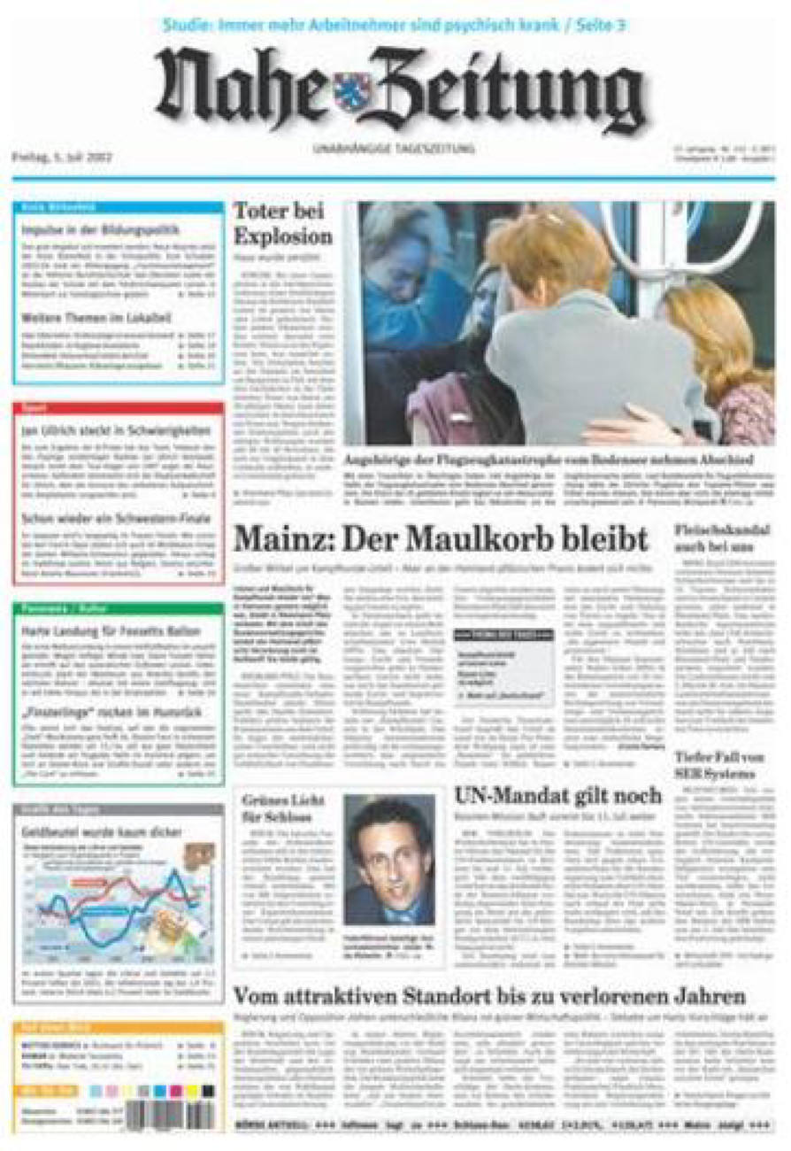 Nahe-Zeitung vom Freitag, 05.07.2002