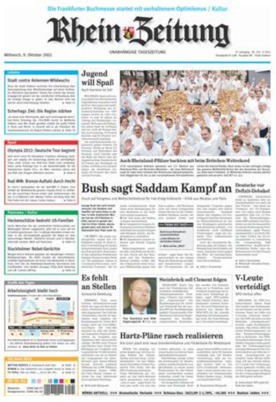 Rhein-Zeitung Koblenz & Region vom Mittwoch, 09.10.2002