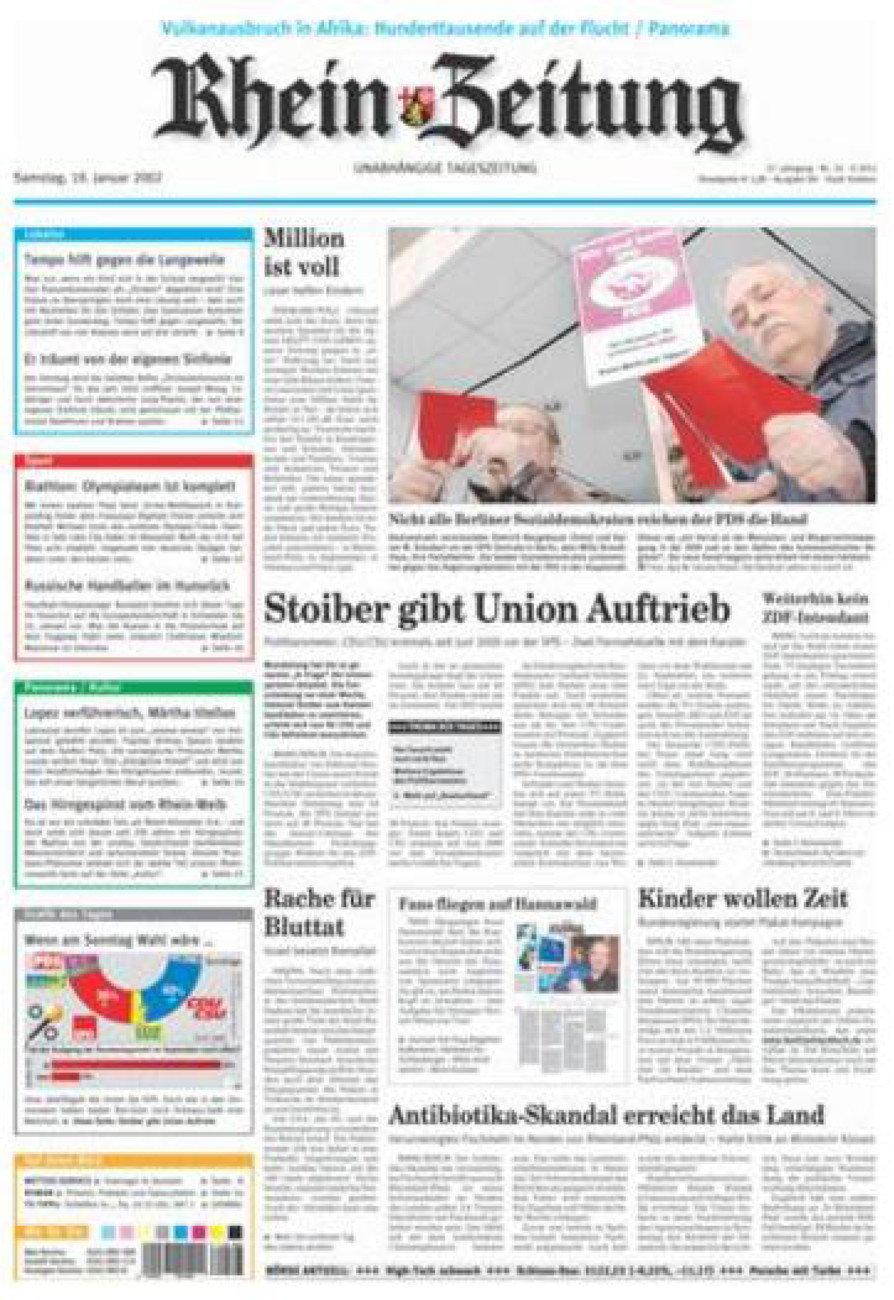 Rhein-Zeitung Koblenz & Region vom Samstag, 19.01.2002