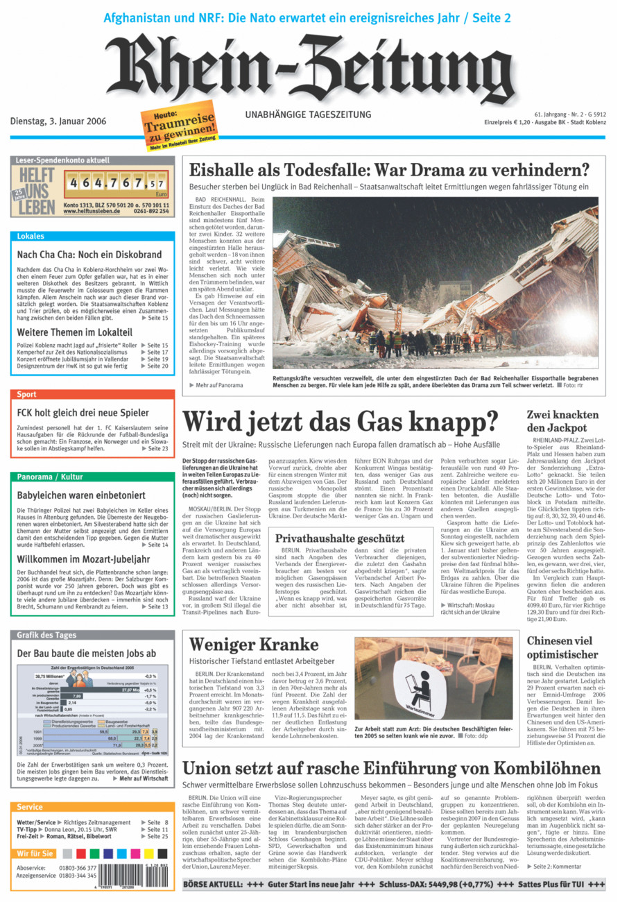 Rhein-Zeitung Koblenz & Region vom Dienstag, 03.01.2006