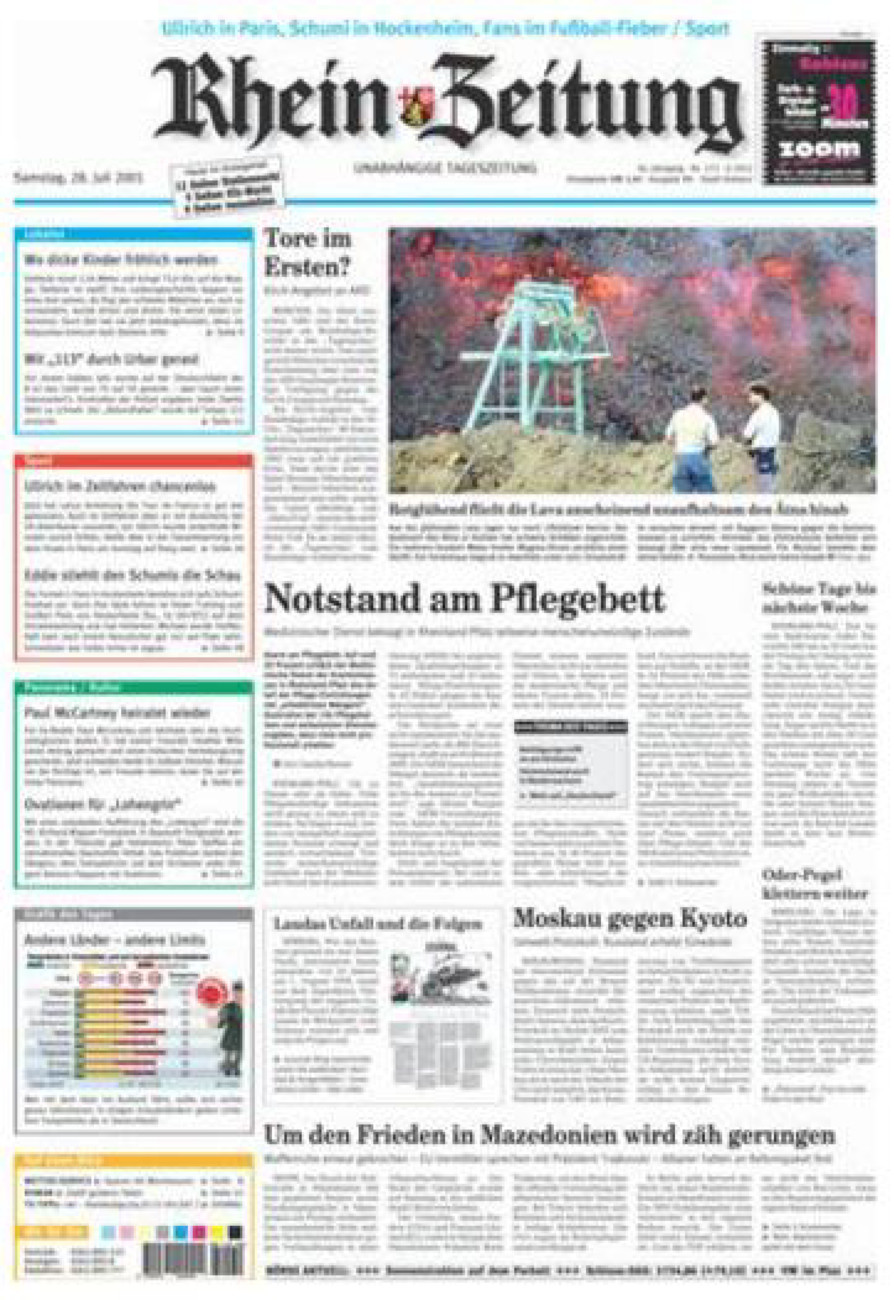 Rhein-Zeitung Koblenz & Region vom Samstag, 28.07.2001