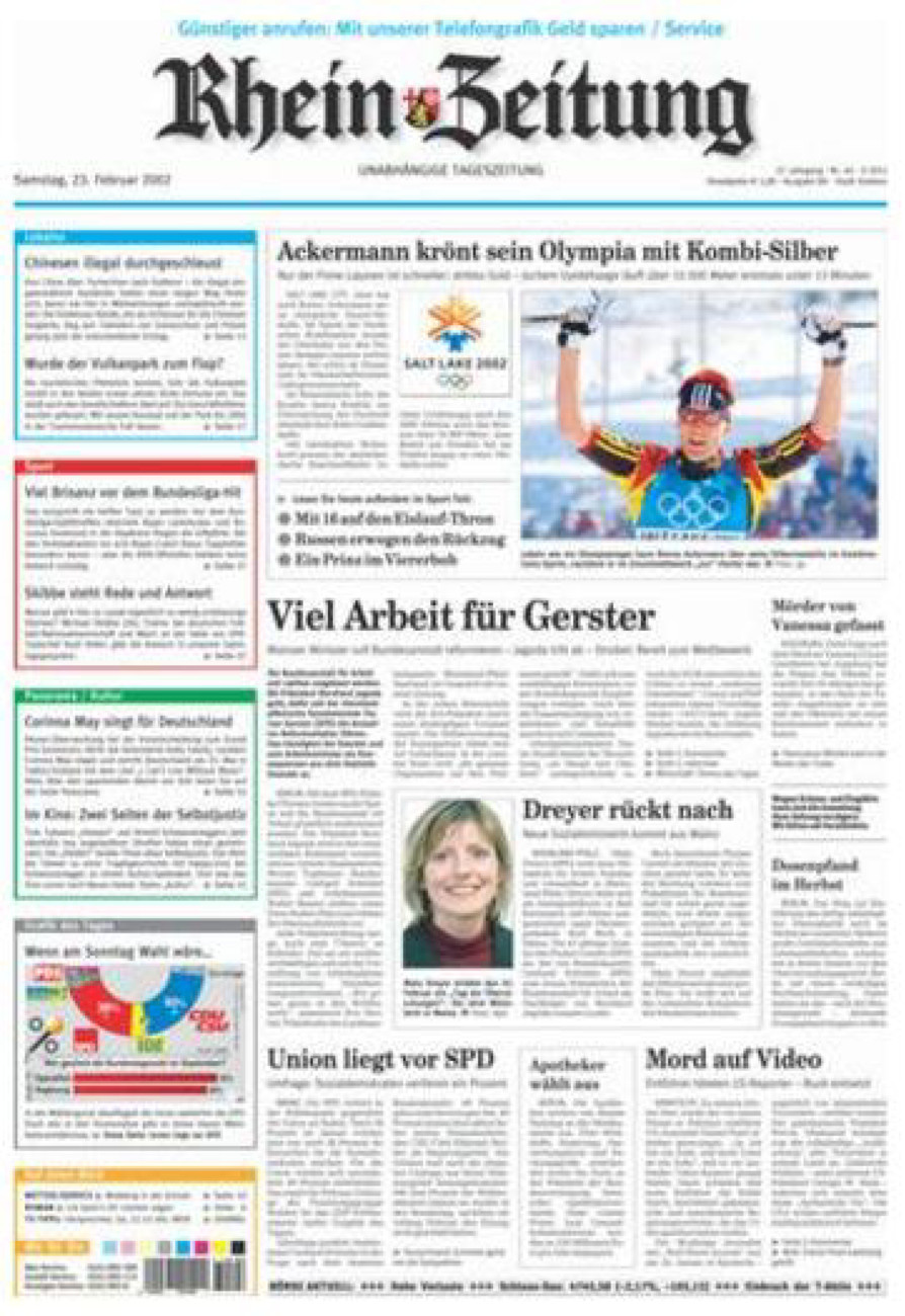 Rhein-Zeitung Koblenz & Region vom Samstag, 23.02.2002
