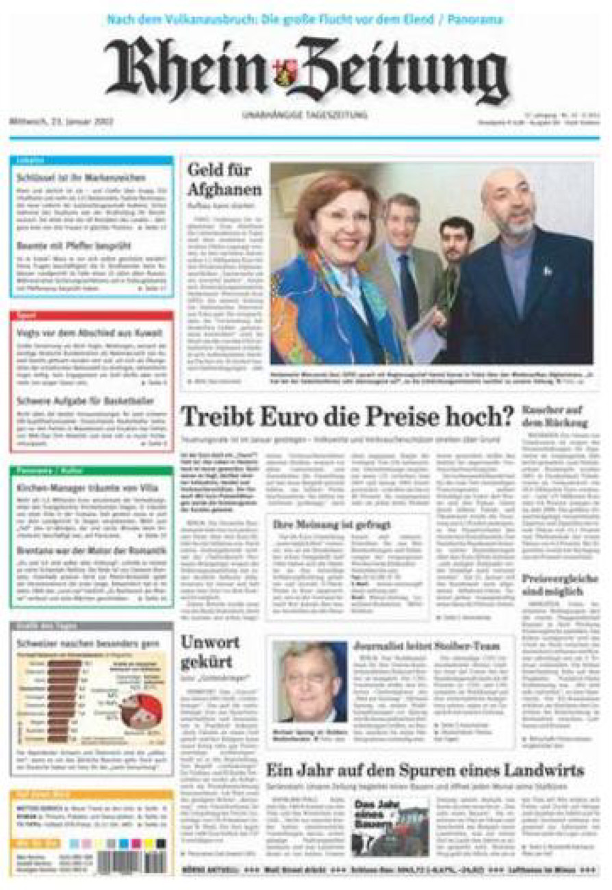 Rhein-Zeitung Koblenz & Region vom Mittwoch, 23.01.2002