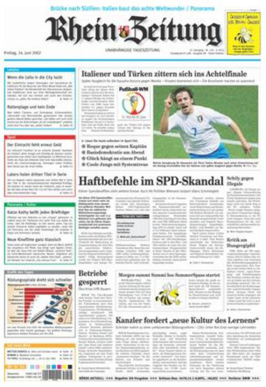 Rhein-Zeitung Koblenz & Region vom Freitag, 14.06.2002