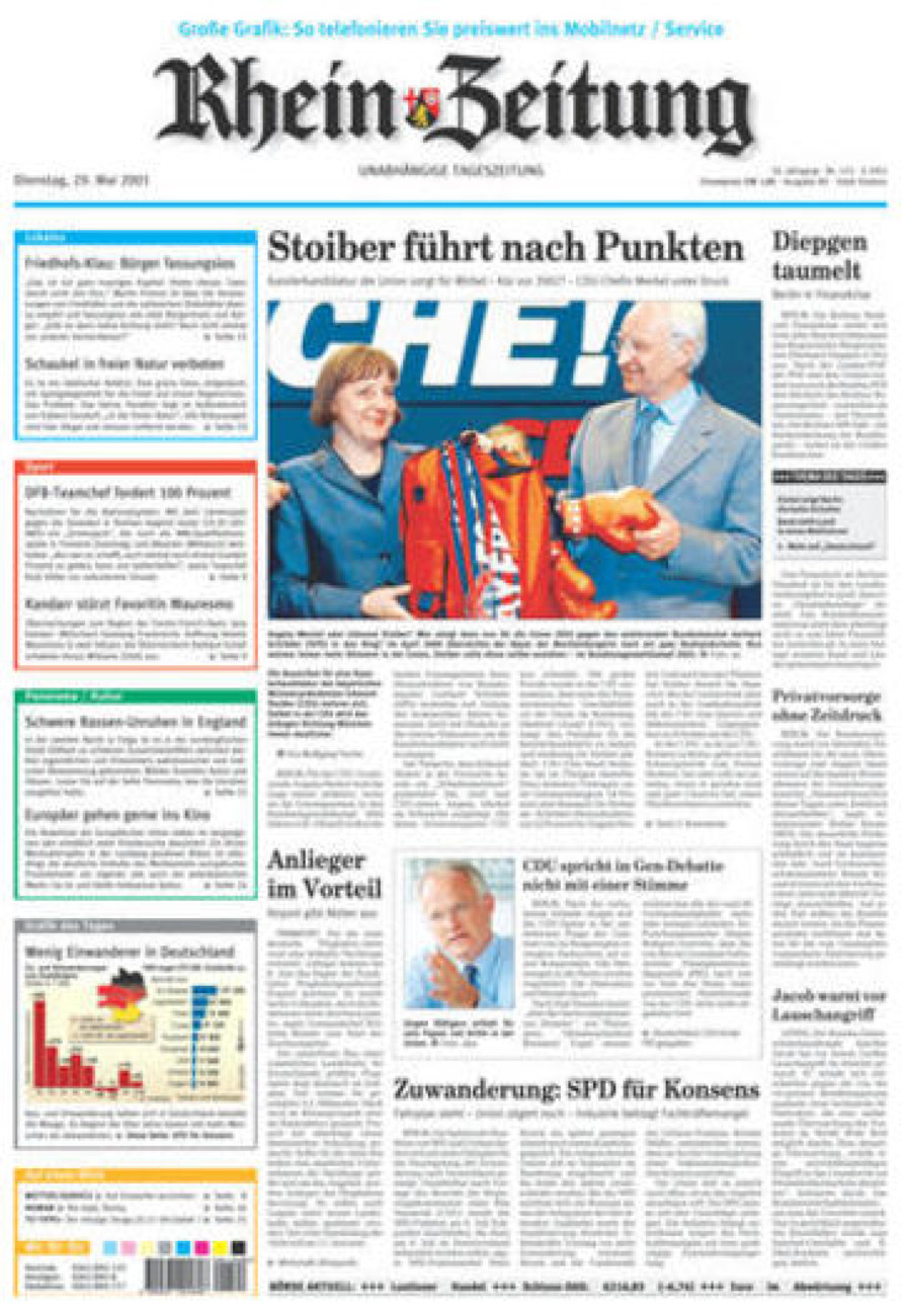 Rhein-Zeitung Koblenz & Region vom Dienstag, 29.05.2001
