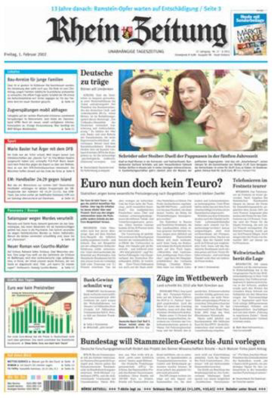 Rhein-Zeitung Koblenz & Region vom Freitag, 01.02.2002