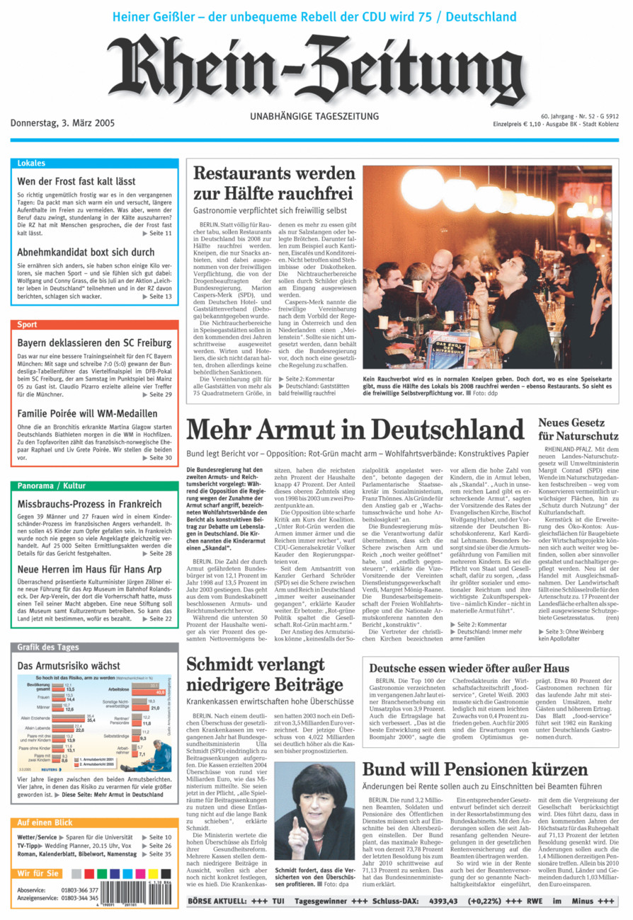 Rhein-Zeitung Koblenz & Region vom Donnerstag, 03.03.2005