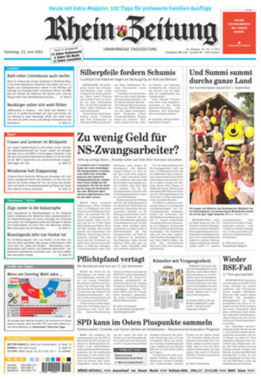 Rhein-Zeitung Koblenz & Region vom Samstag, 23.06.2001