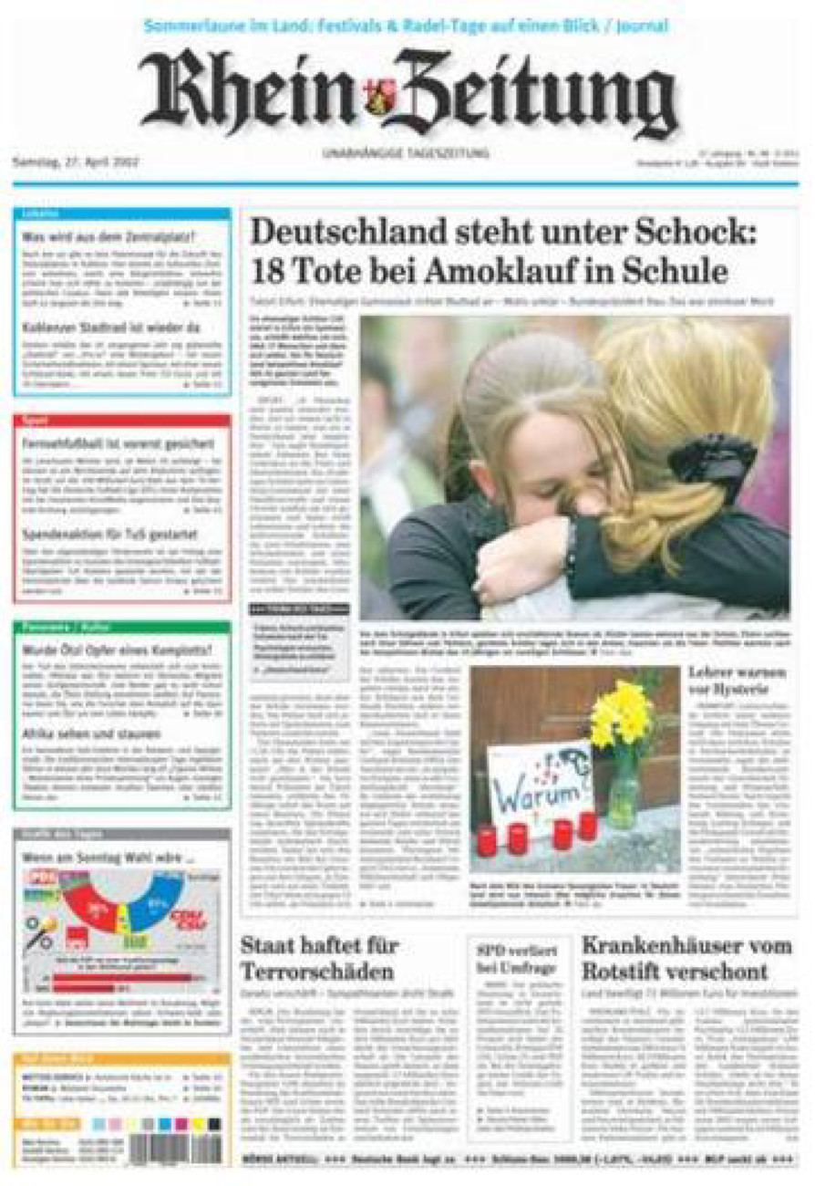 Rhein-Zeitung Koblenz & Region vom Samstag, 27.04.2002