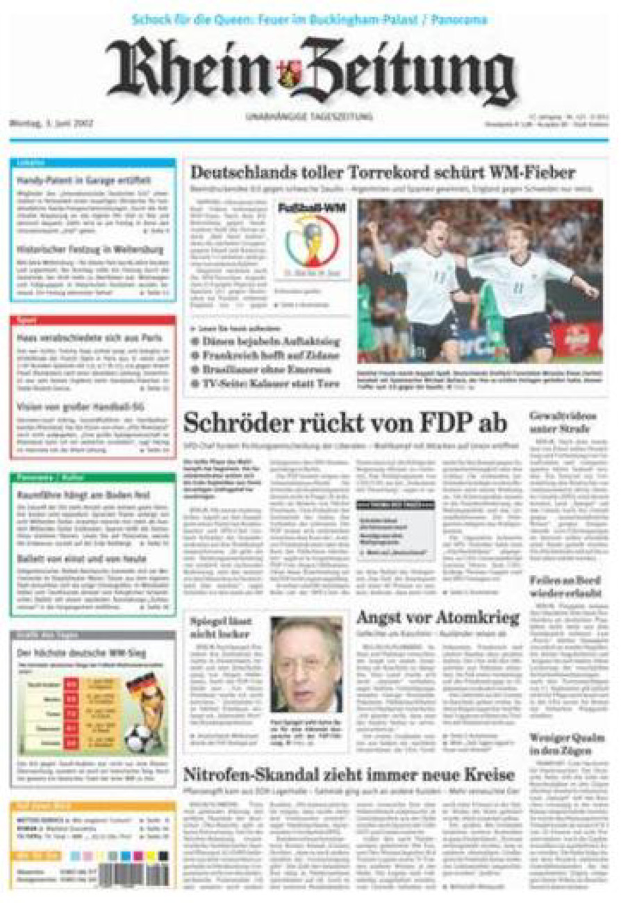 Rhein-Zeitung Koblenz & Region vom Montag, 03.06.2002