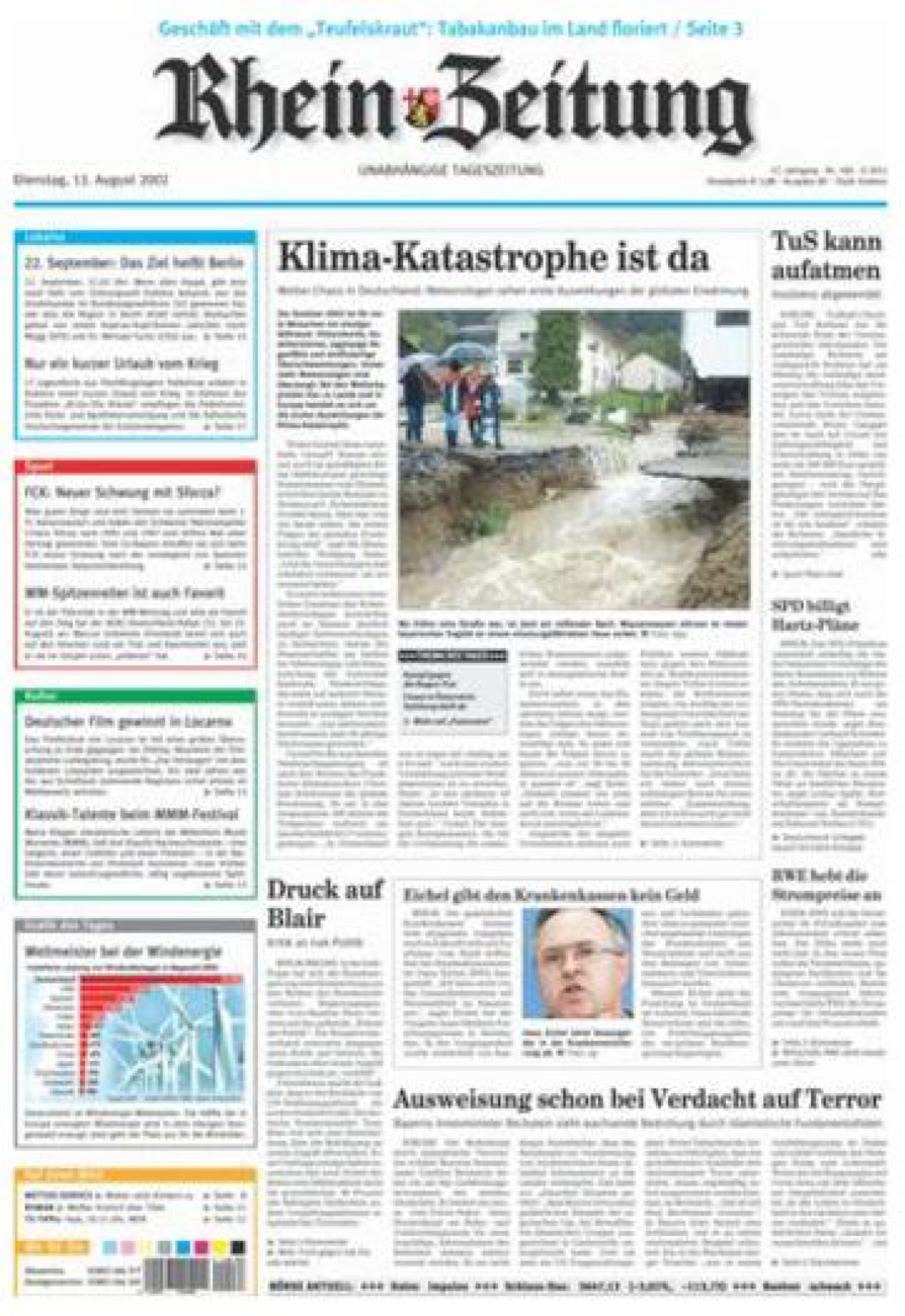 Rhein-Zeitung Koblenz & Region vom Dienstag, 13.08.2002