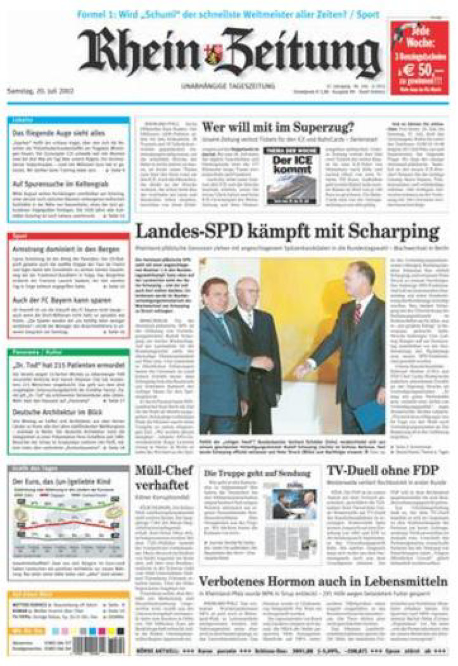 Rhein-Zeitung Koblenz & Region vom Samstag, 20.07.2002