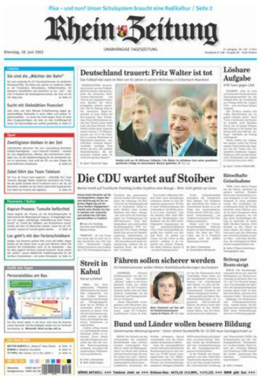 Rhein-Zeitung Koblenz & Region vom Dienstag, 18.06.2002