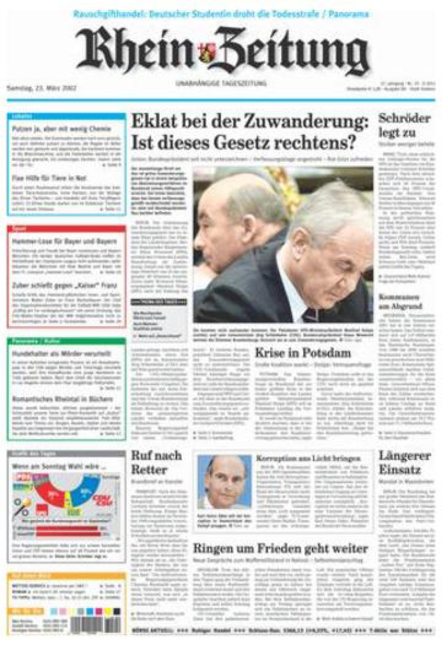 Rhein-Zeitung Koblenz & Region vom Samstag, 23.03.2002