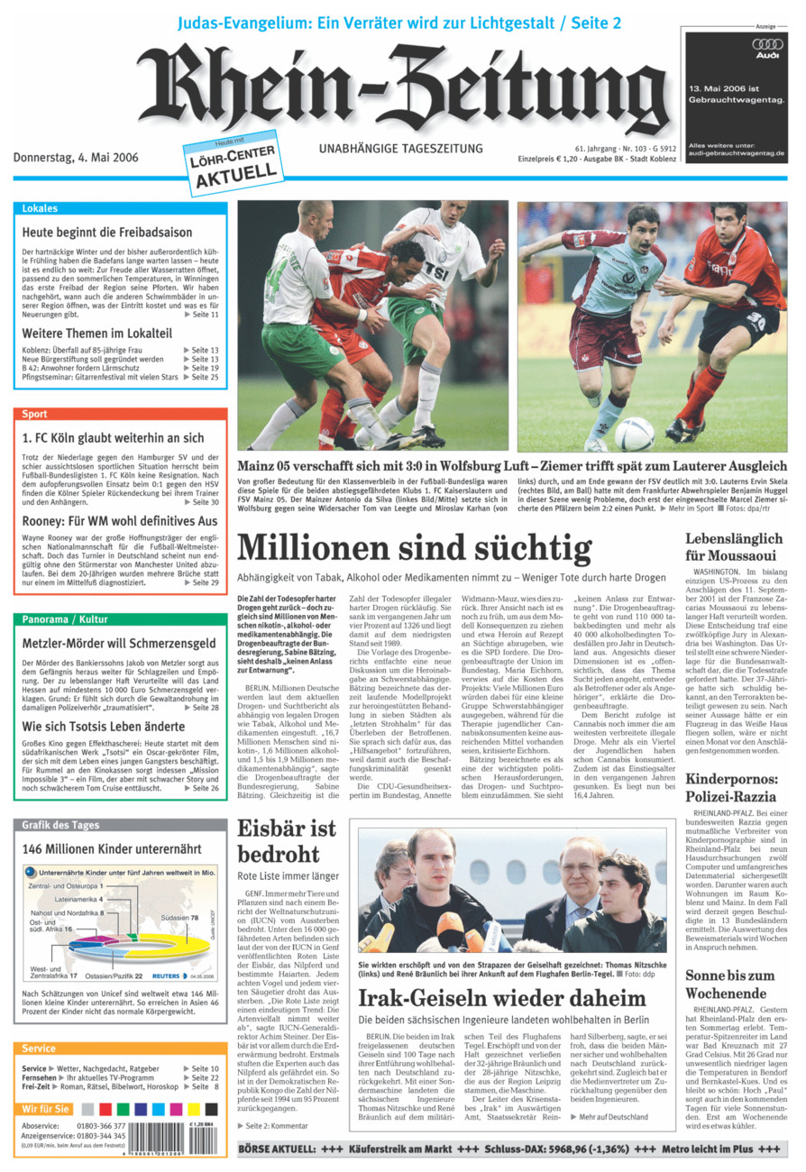 Rhein-Zeitung Koblenz & Region vom Donnerstag, 04.05.2006