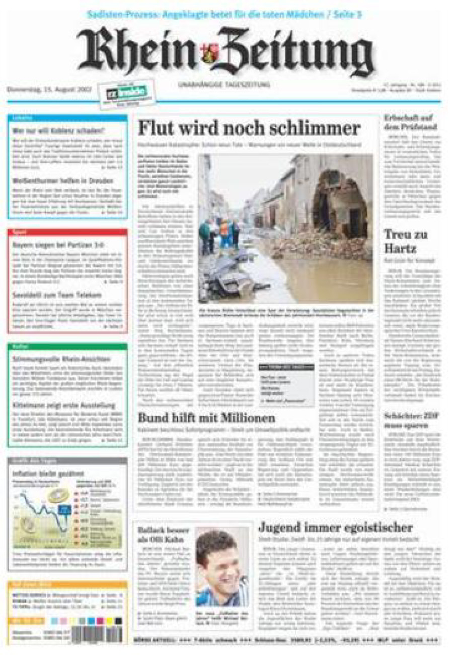 Rhein-Zeitung Koblenz & Region vom Donnerstag, 15.08.2002