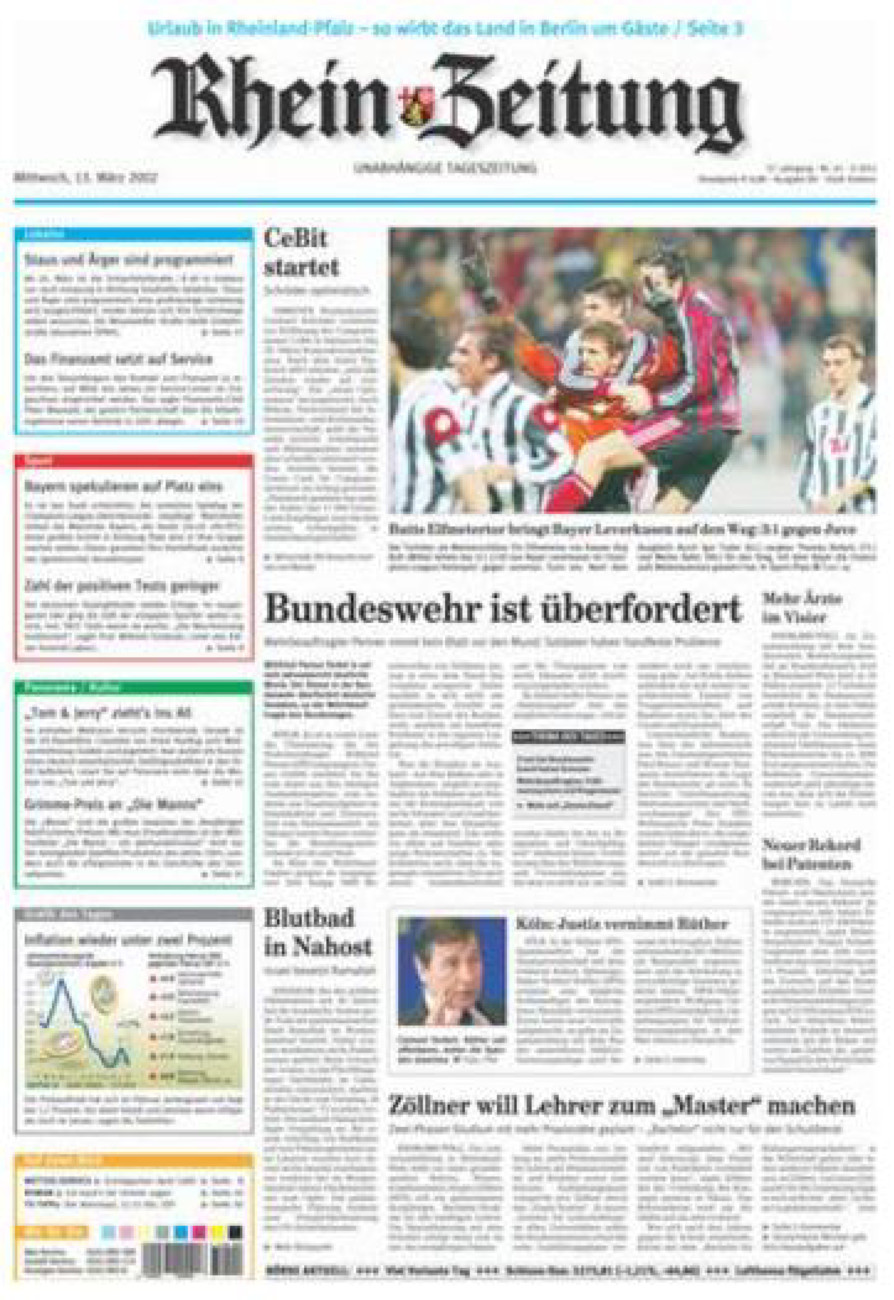 Rhein-Zeitung Koblenz & Region vom Mittwoch, 13.03.2002