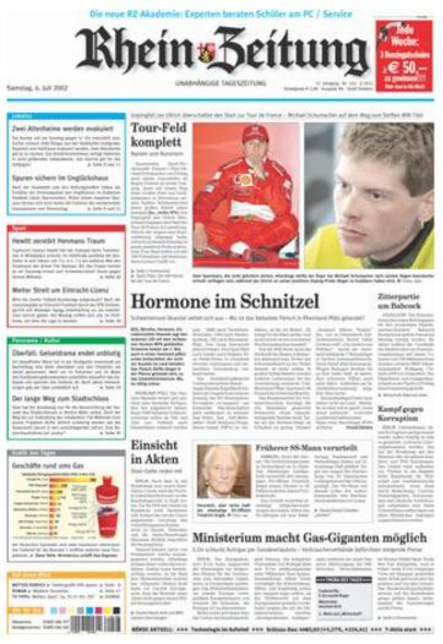 Rhein-Zeitung Koblenz & Region vom Samstag, 06.07.2002
