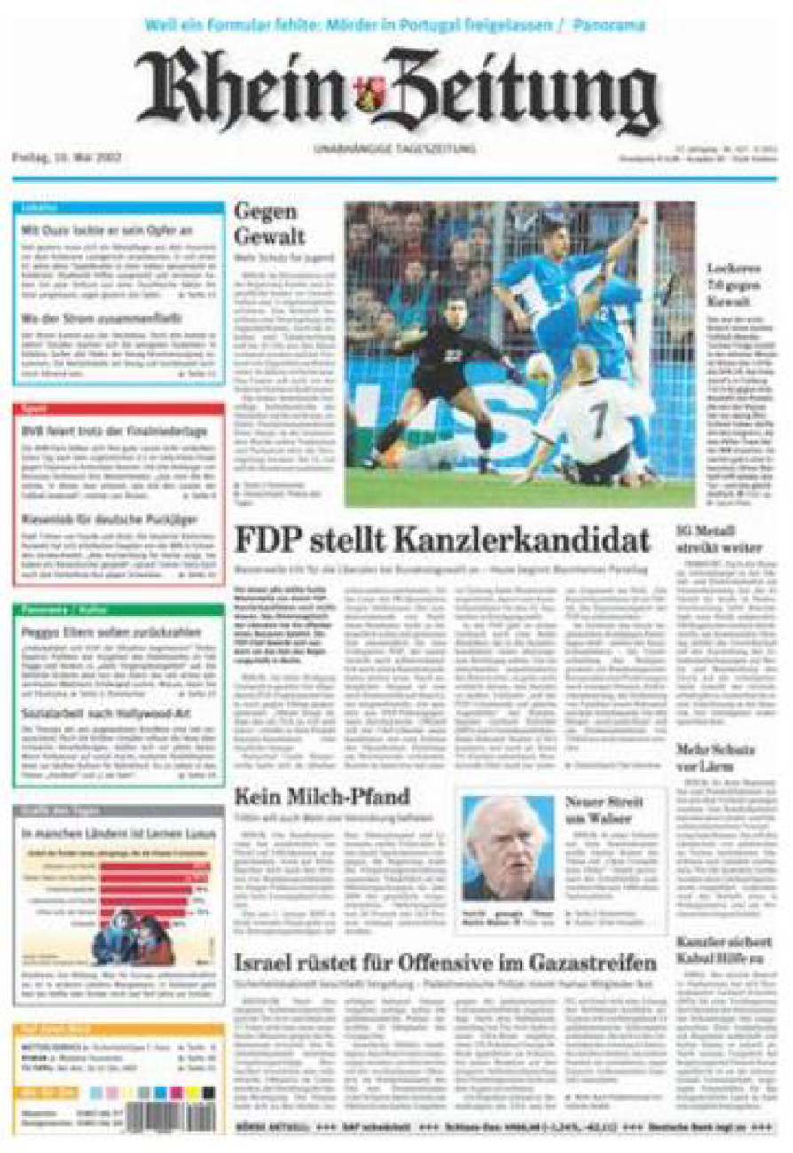 Rhein-Zeitung Koblenz & Region vom Freitag, 10.05.2002