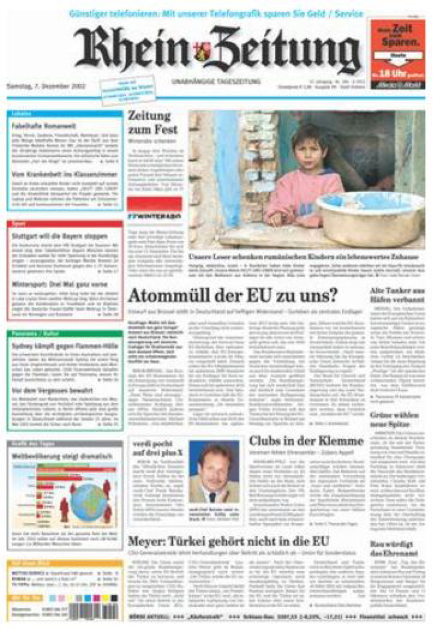 Rhein-Zeitung Koblenz & Region vom Samstag, 07.12.2002