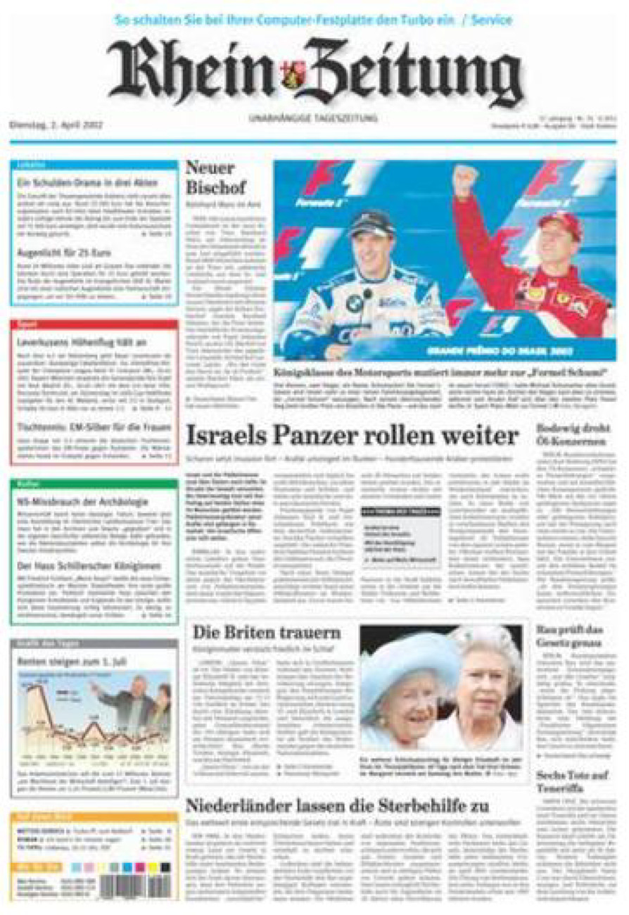 Rhein-Zeitung Koblenz & Region vom Dienstag, 02.04.2002