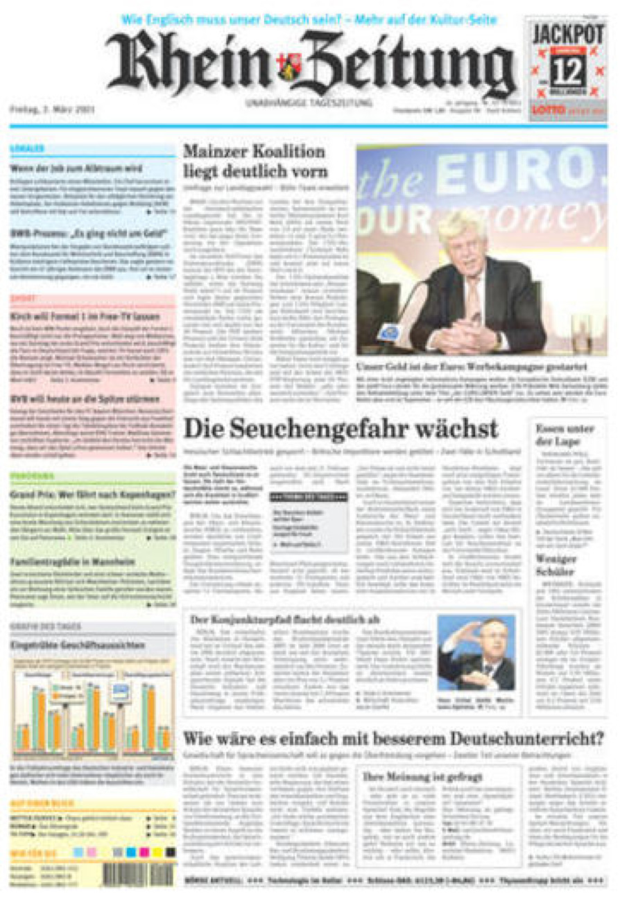 Rhein-Zeitung Koblenz & Region vom Freitag, 02.03.2001