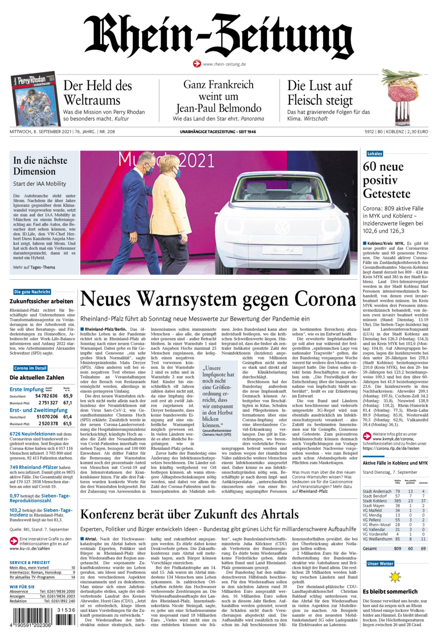 Rhein-Zeitung Koblenz & Region vom Mittwoch, 08.09.2021