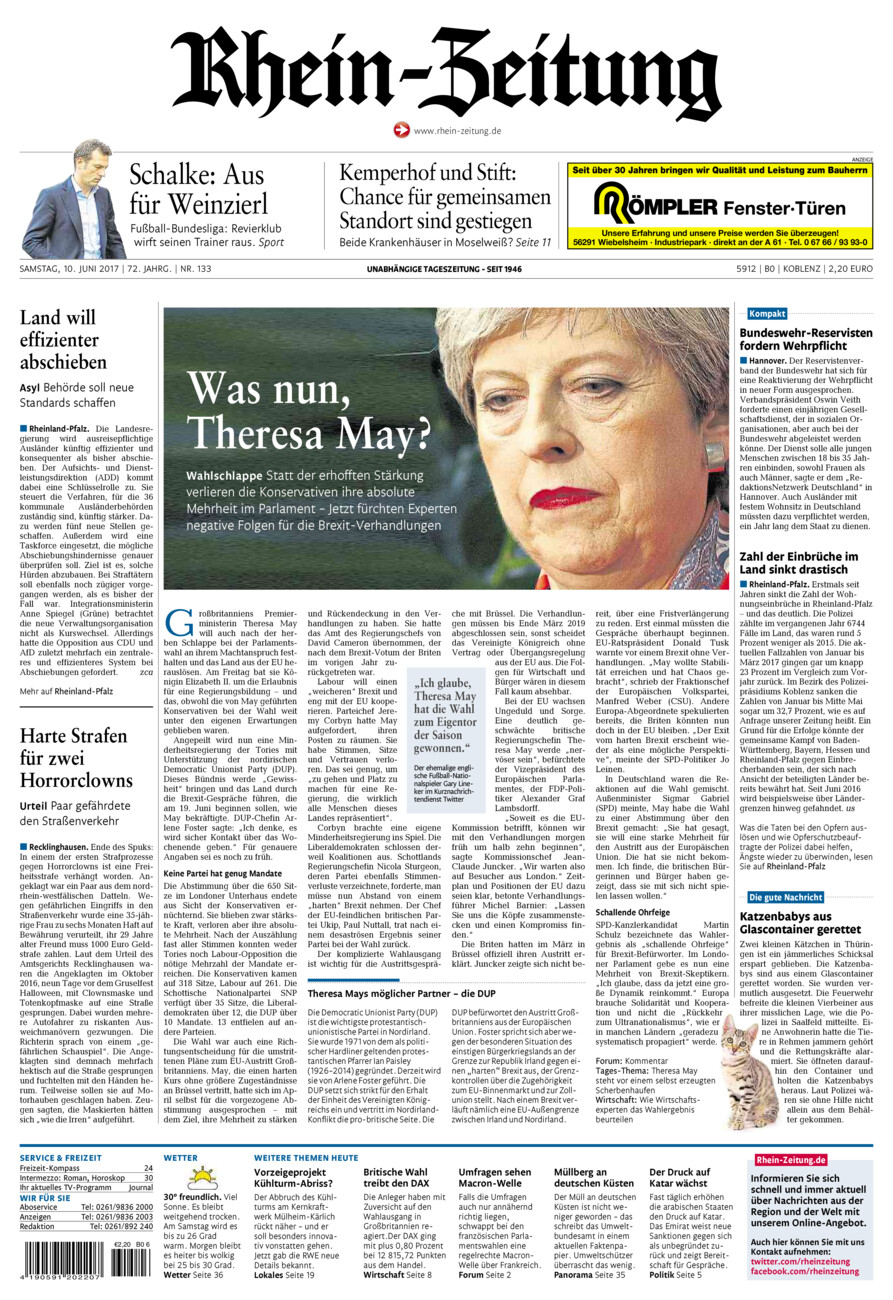 Rhein-Zeitung Koblenz & Region vom Samstag, 10.06.2017