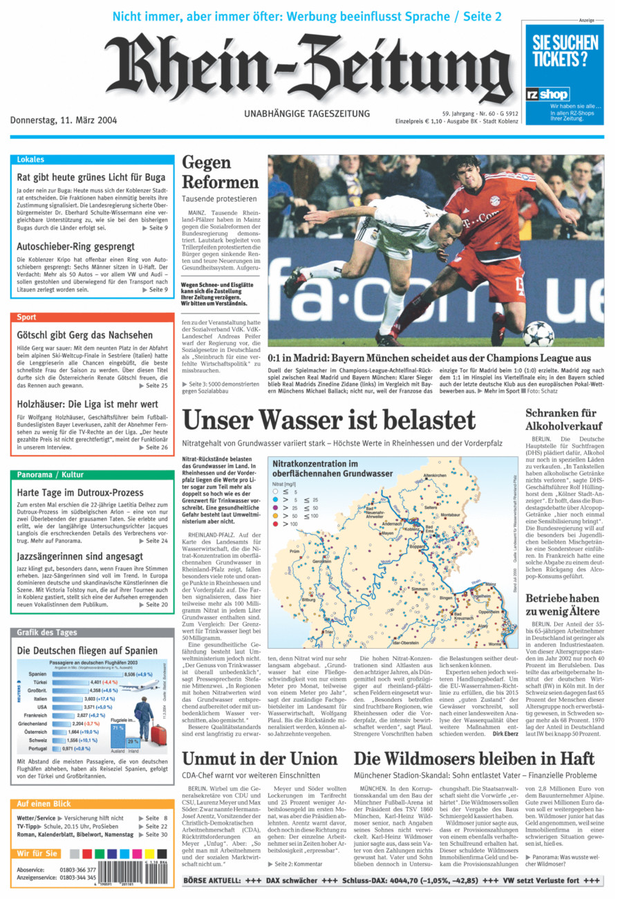 Rhein-Zeitung Koblenz & Region vom Donnerstag, 11.03.2004