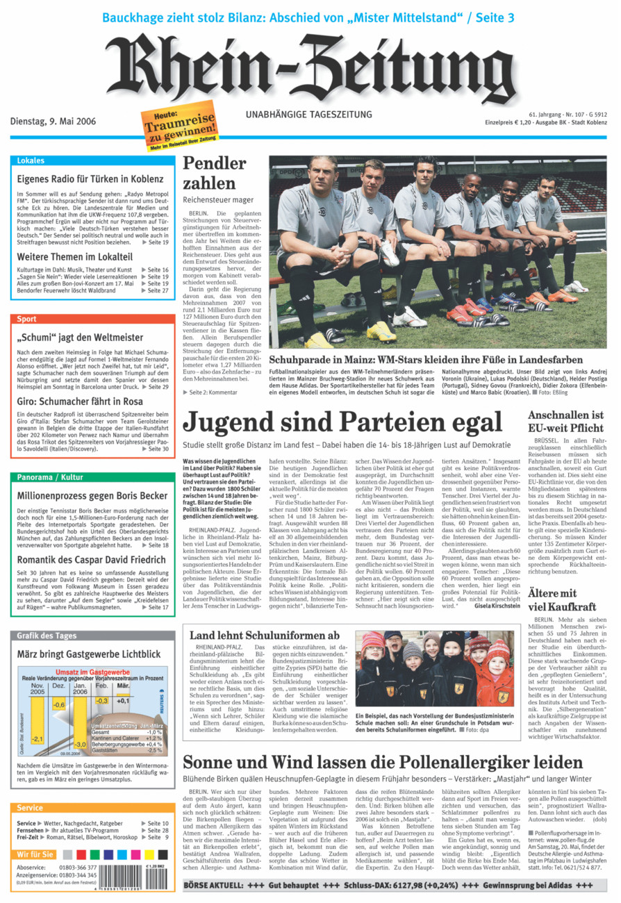 Rhein-Zeitung Koblenz & Region vom Dienstag, 09.05.2006