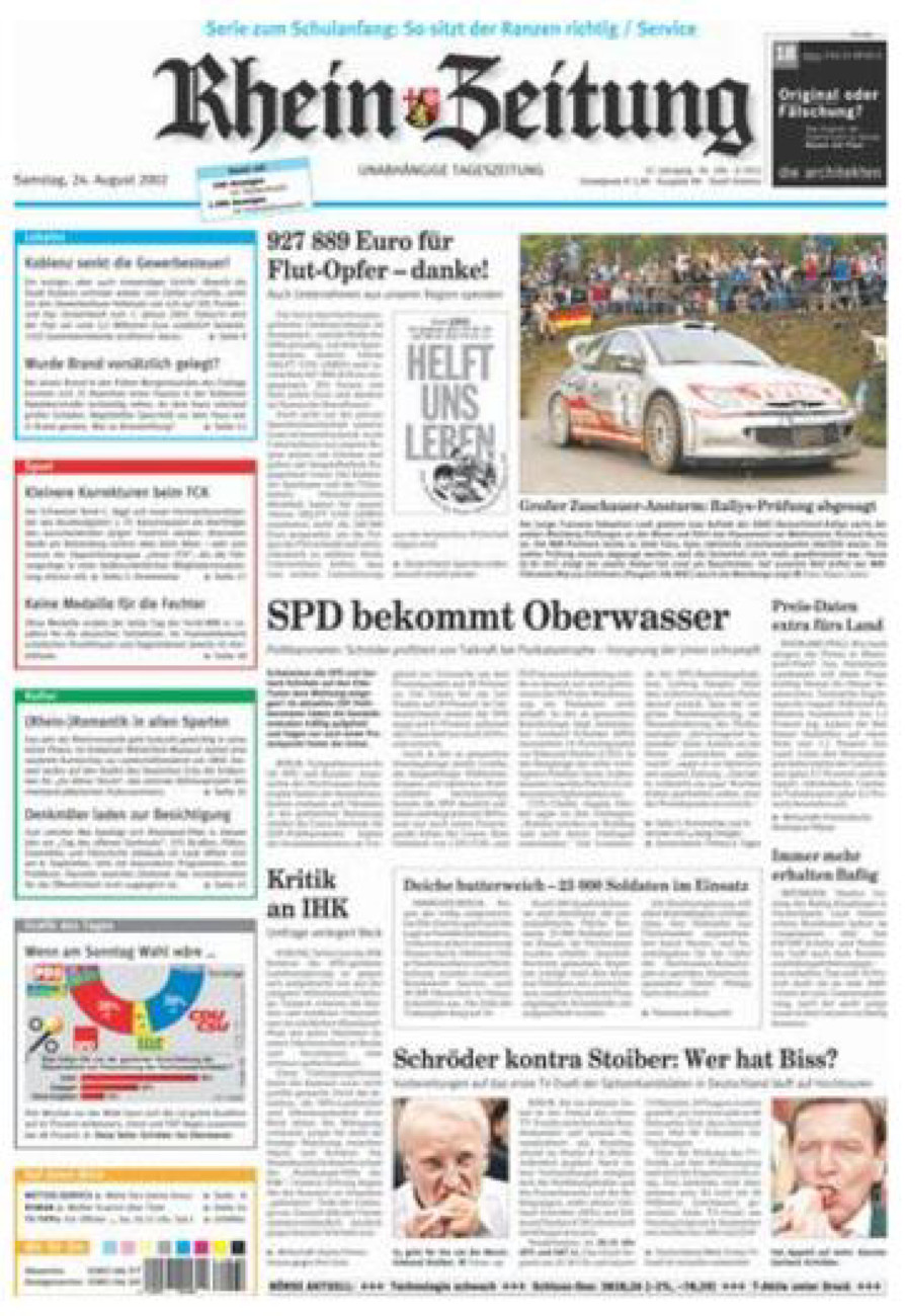 Rhein-Zeitung Koblenz & Region vom Samstag, 24.08.2002