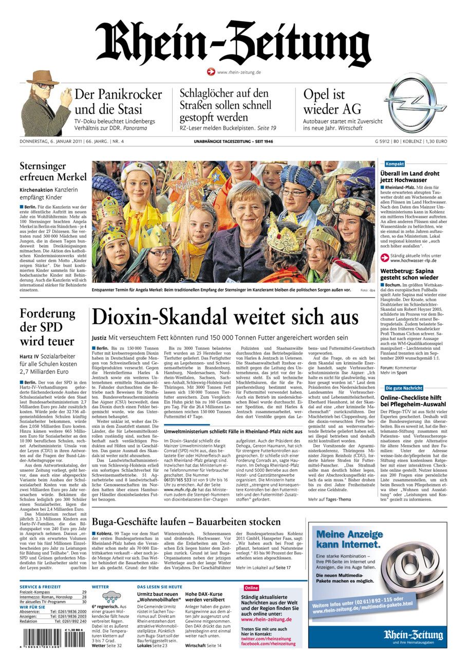 Rhein-Zeitung Koblenz & Region vom Donnerstag, 06.01.2011