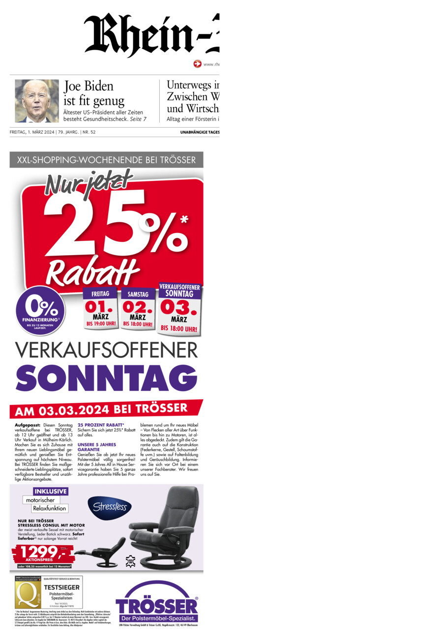 Rhein-Zeitung Koblenz & Region vom Freitag, 01.03.2024