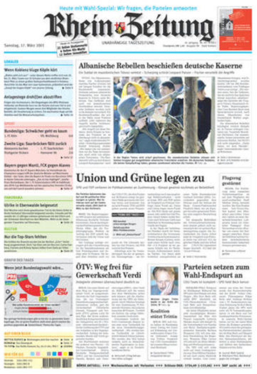 Rhein-Zeitung Koblenz & Region vom Samstag, 17.03.2001