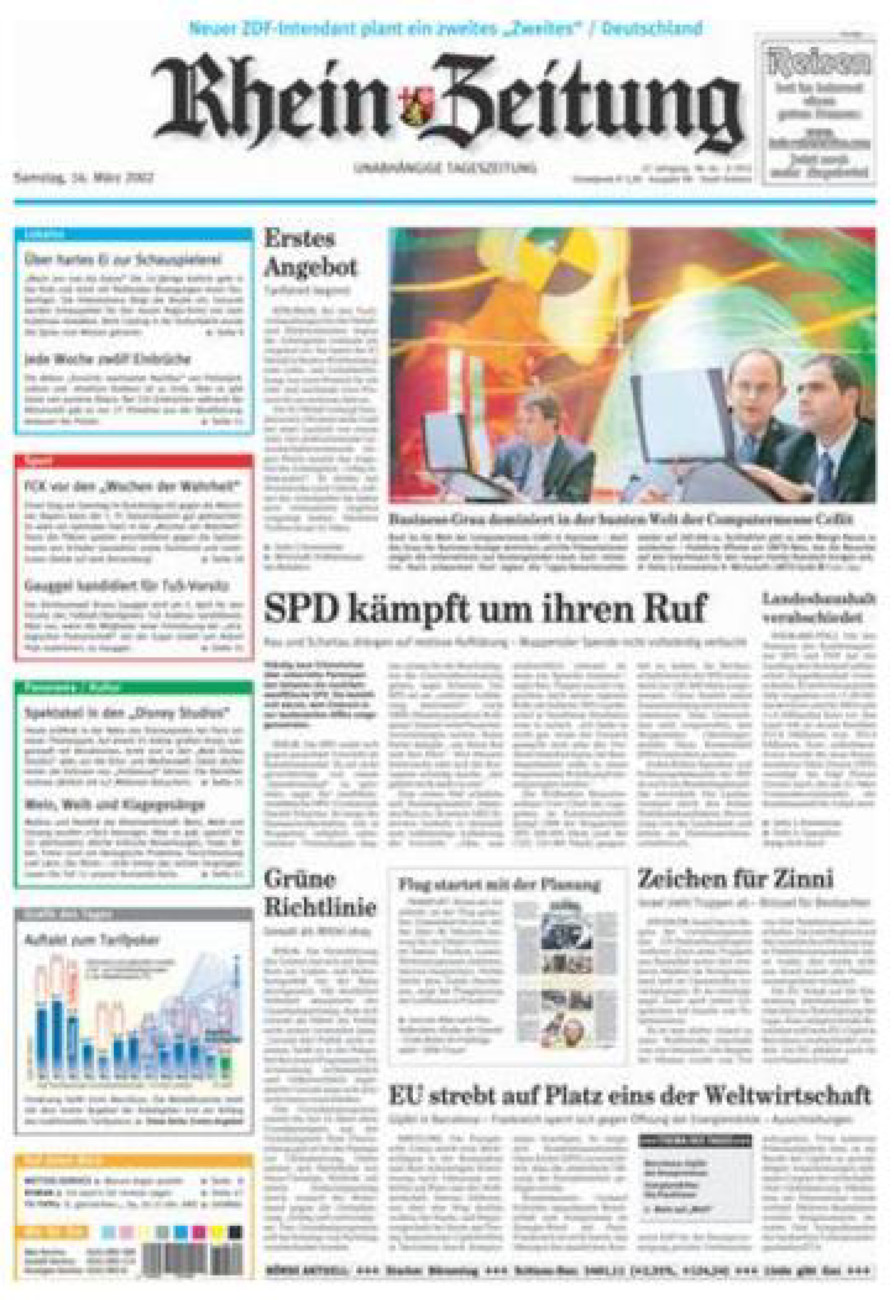 Rhein-Zeitung Koblenz & Region vom Samstag, 16.03.2002