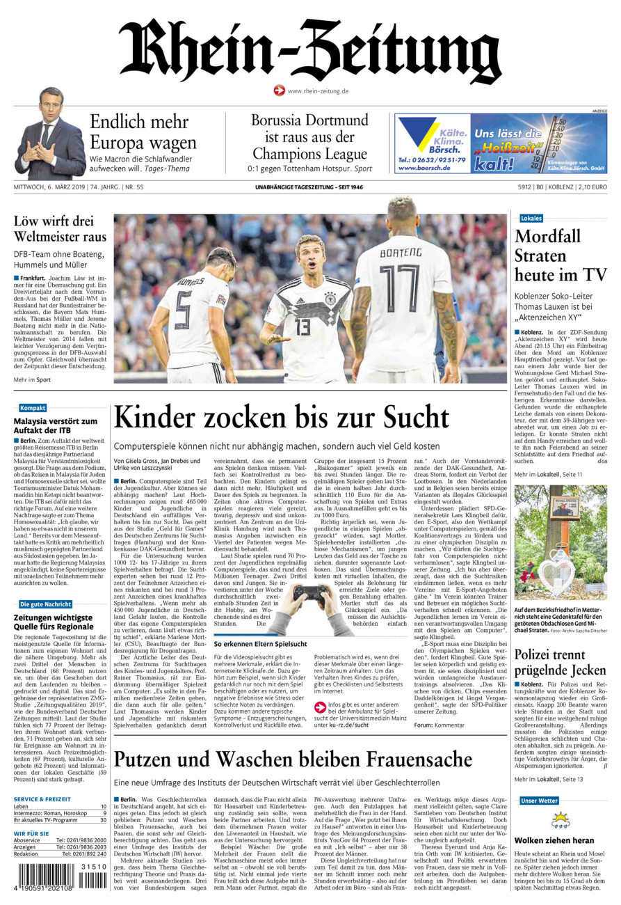 Rhein-Zeitung Koblenz & Region vom Mittwoch, 06.03.2019
