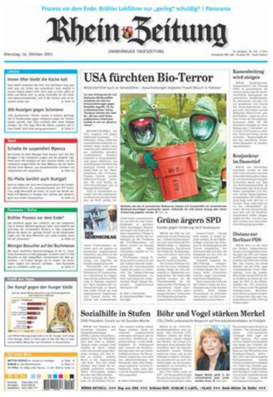Rhein-Zeitung Koblenz & Region vom Dienstag, 16.10.2001