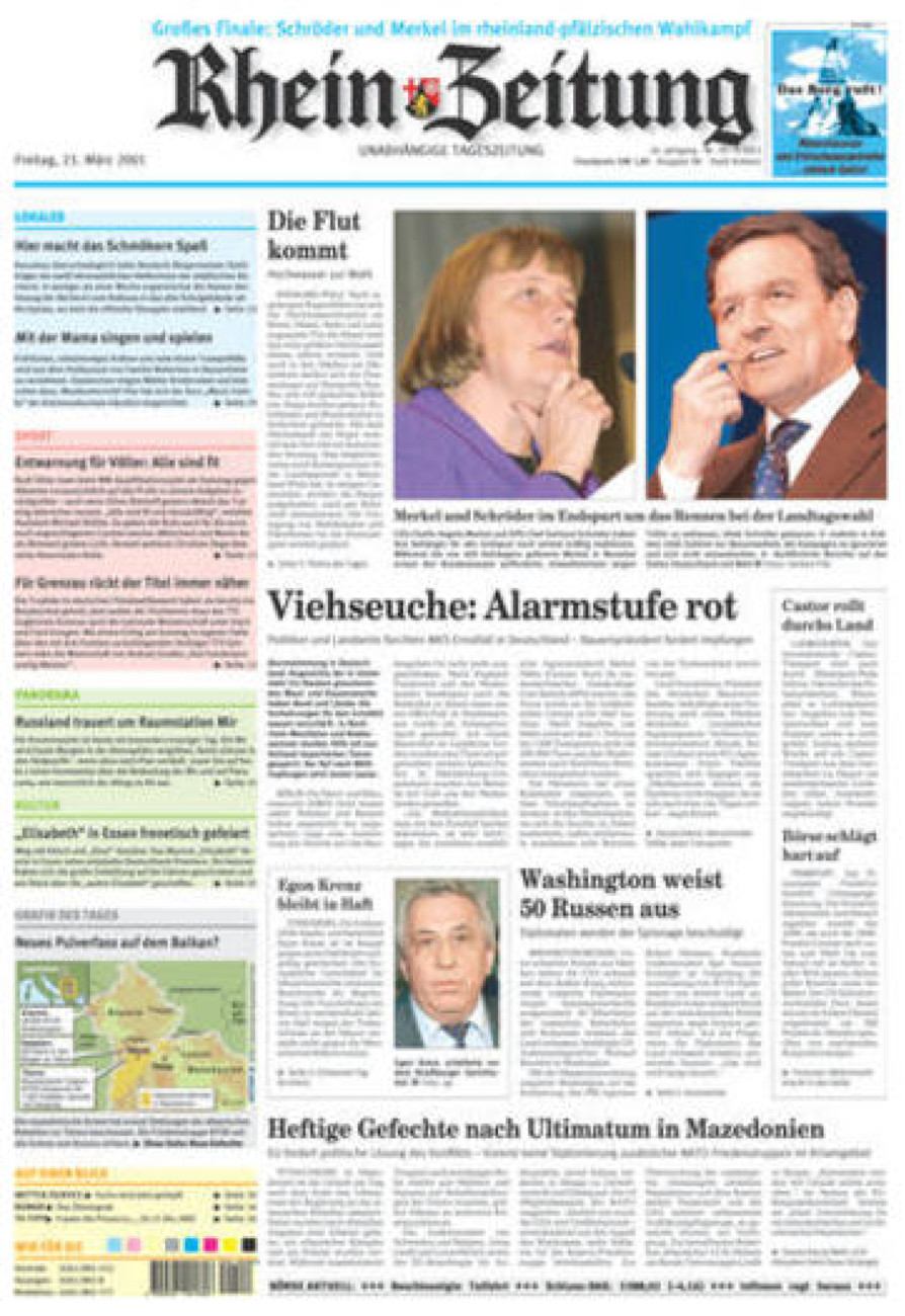 Rhein-Zeitung Koblenz & Region vom Freitag, 23.03.2001