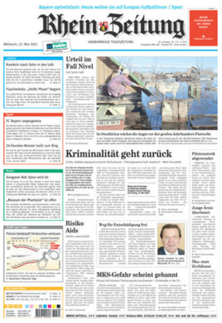 Rhein-Zeitung Koblenz & Region vom Mittwoch, 23.05.2001