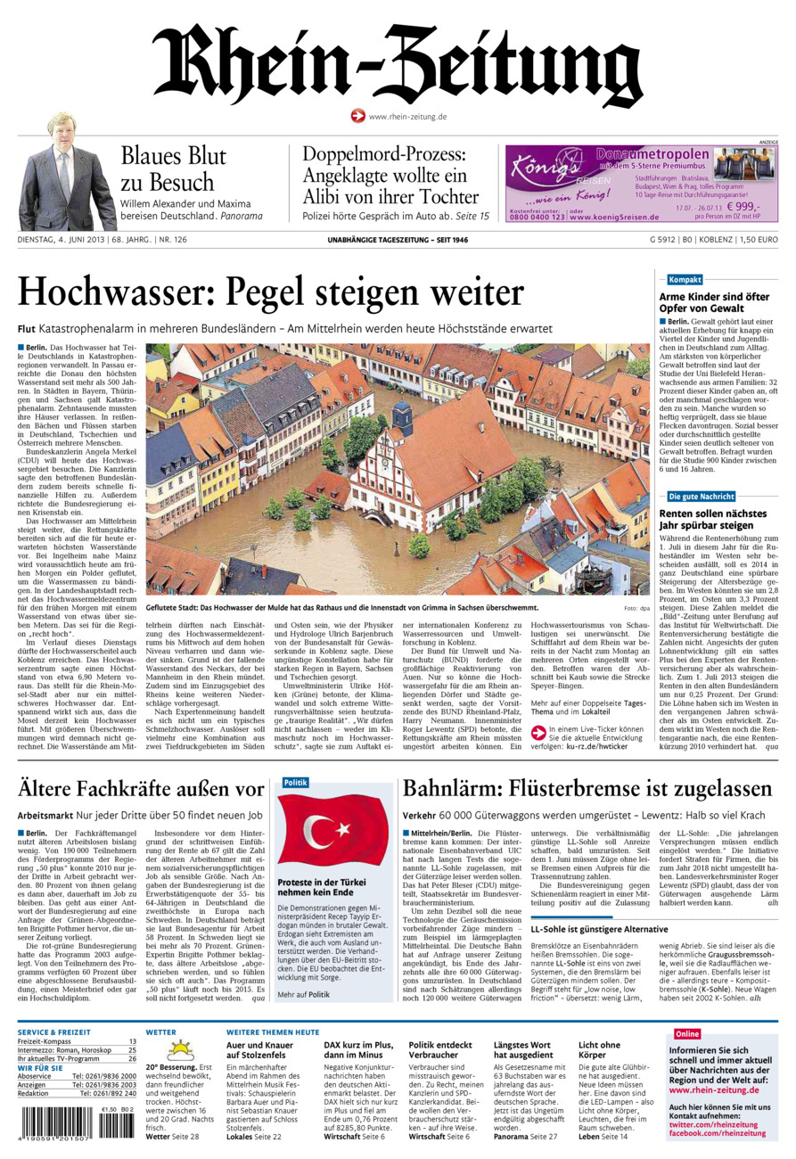 Rhein-Zeitung Koblenz & Region vom Dienstag, 04.06.2013