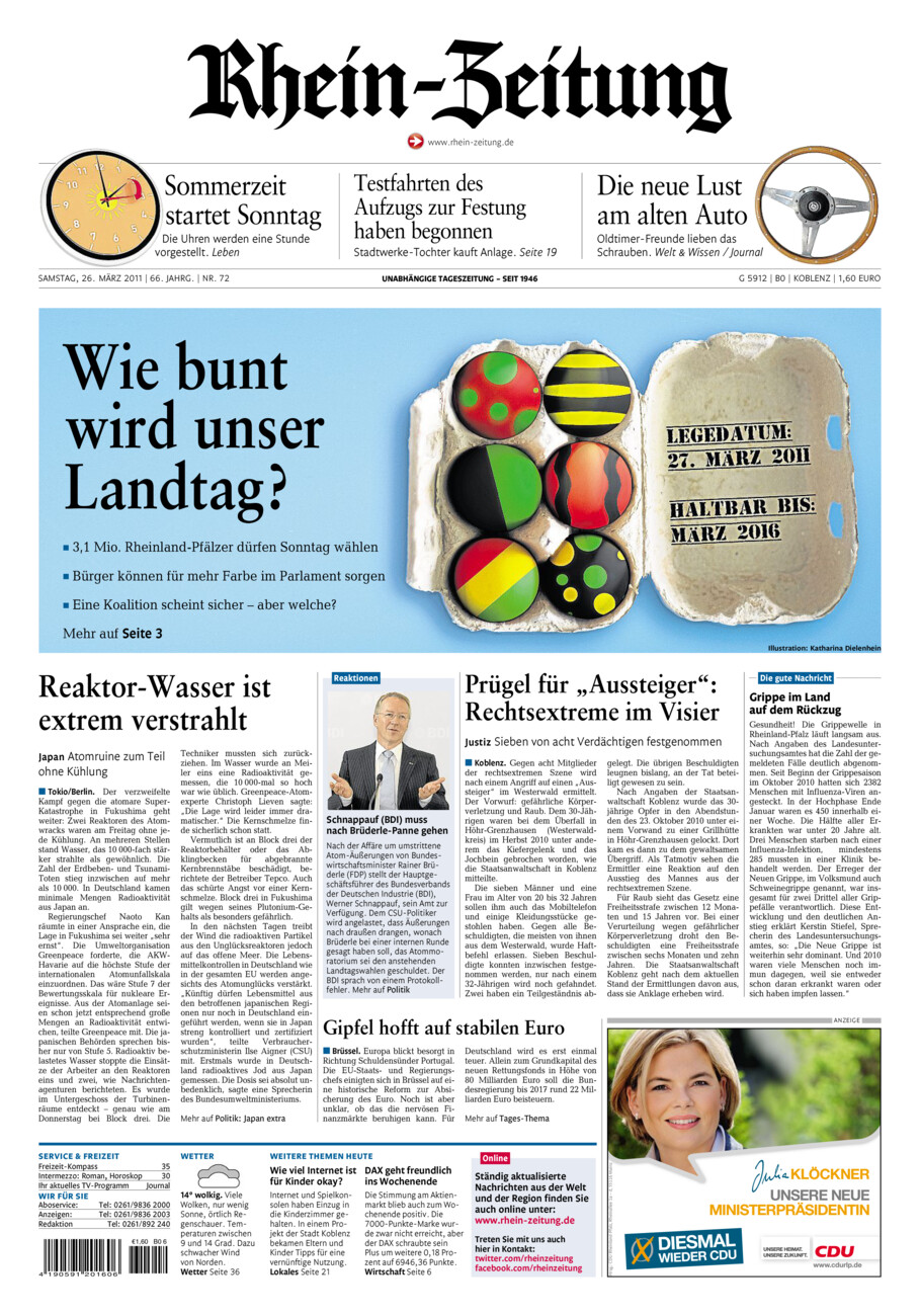 Rhein-Zeitung Koblenz & Region vom Samstag, 26.03.2011