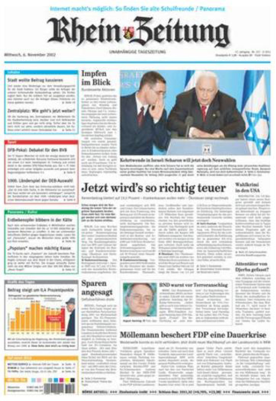 Rhein-Zeitung Koblenz & Region vom Mittwoch, 06.11.2002