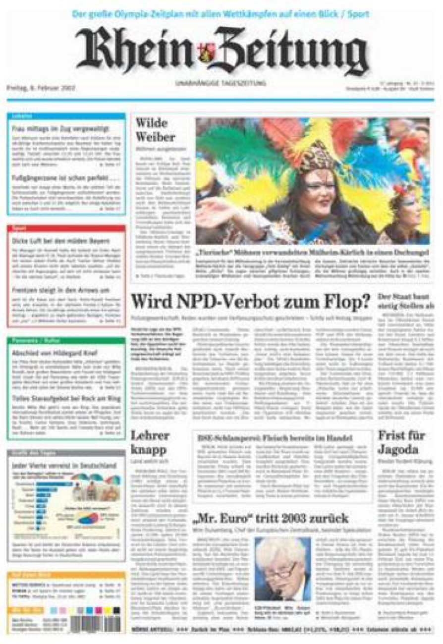 Rhein-Zeitung Koblenz & Region vom Freitag, 08.02.2002