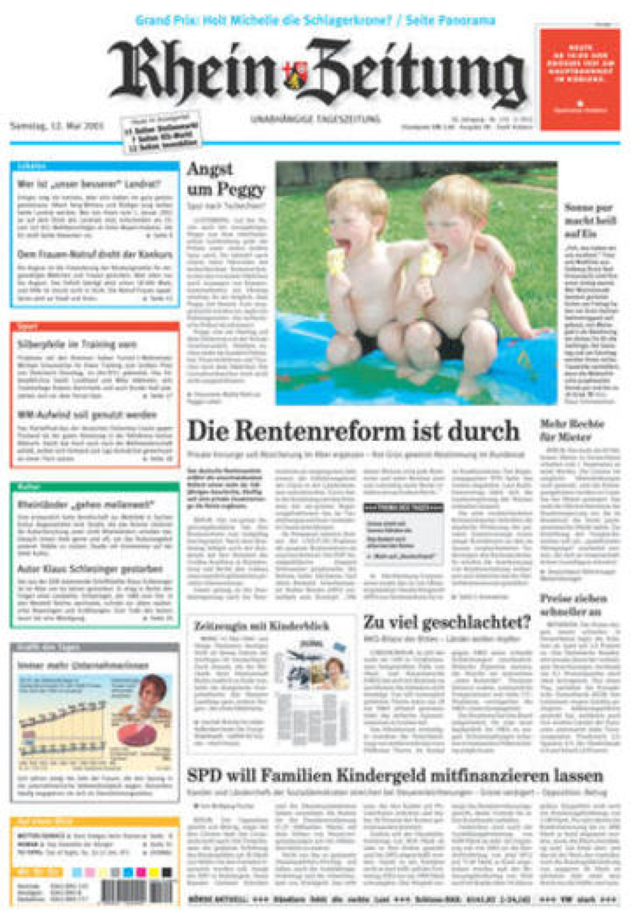 Rhein-Zeitung Koblenz & Region vom Samstag, 12.05.2001