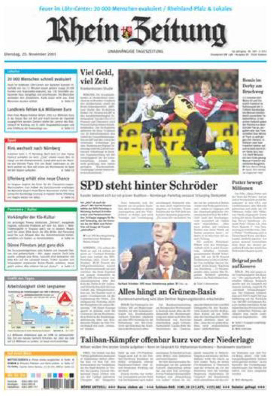 Rhein-Zeitung Koblenz & Region vom Dienstag, 20.11.2001