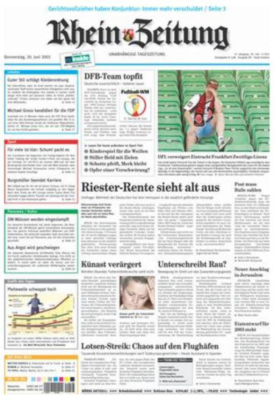 Rhein-Zeitung Koblenz & Region vom Donnerstag, 20.06.2002