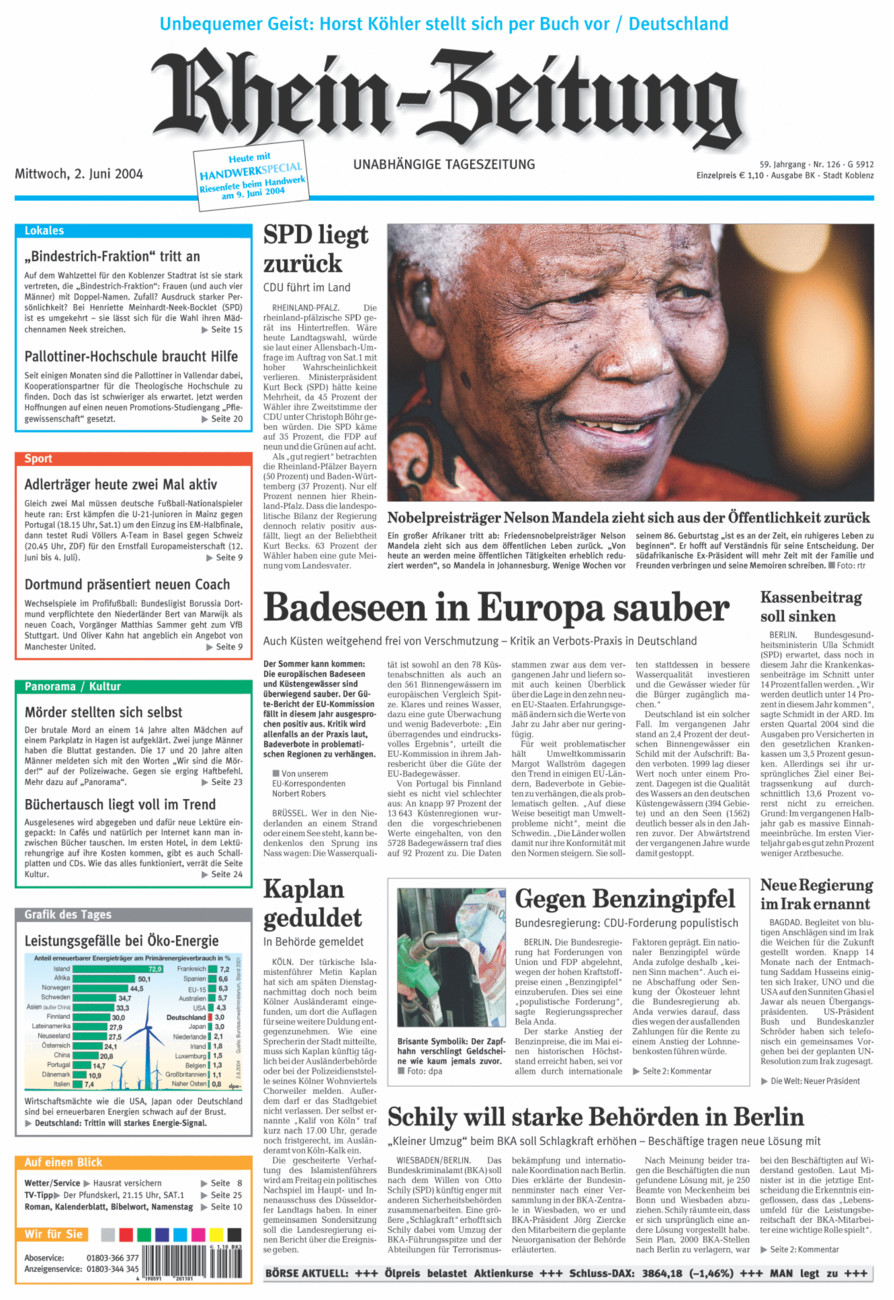 Rhein-Zeitung Koblenz & Region vom Mittwoch, 02.06.2004