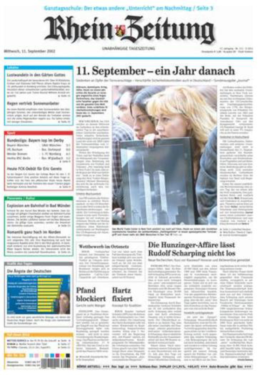 Rhein-Zeitung Koblenz & Region vom Mittwoch, 11.09.2002