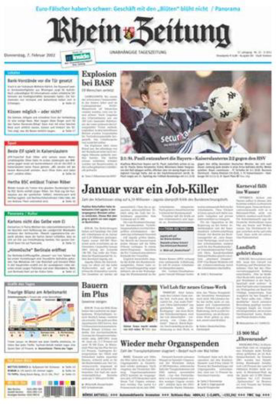Rhein-Zeitung Koblenz & Region vom Donnerstag, 07.02.2002